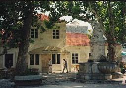 Courtyard in Dubrovnik in Spring, photo by author