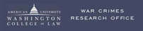 Logo: The War Crimes Research Office of 